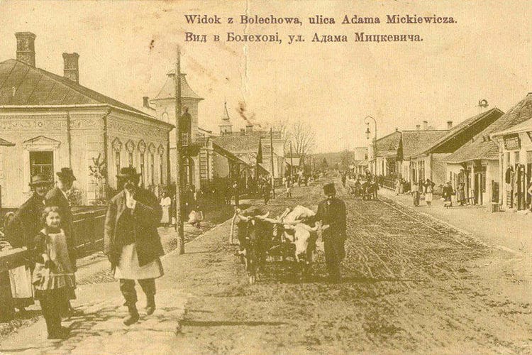 Листiвка_з_видом_Болехова,_кiнец__ХIХ__поч._ХХ_ст.